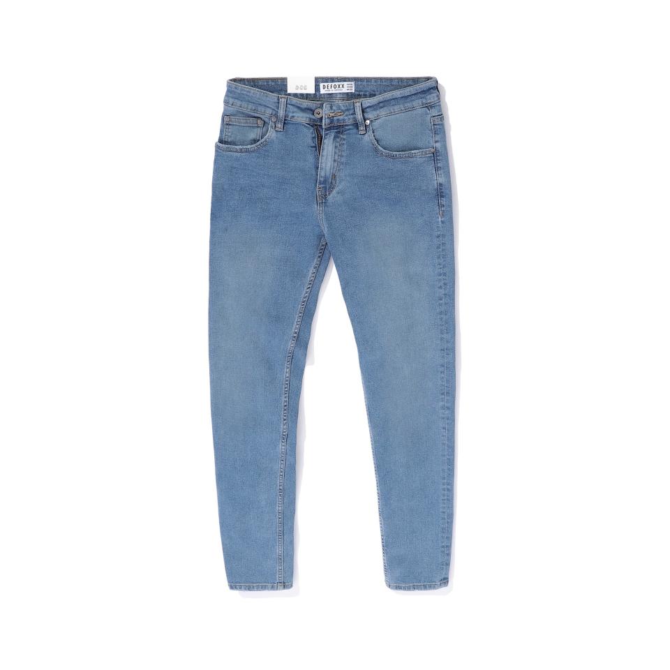 QUẦN JEAN DEFOXX ÉP 3D XANH WASH 230510