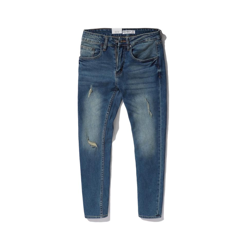 QUẦN JEAN DEFOXX XANH DƠ WASH RÁCH 230408