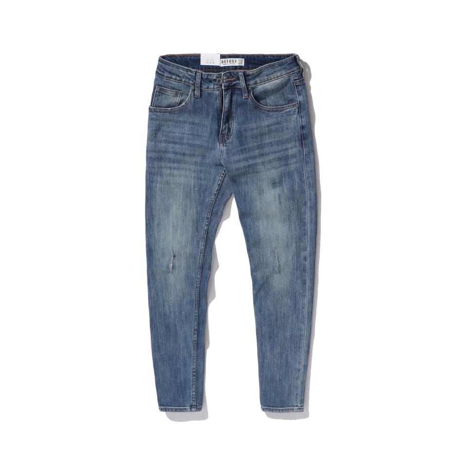 QUẦN JEAN DEFOXX XANH WASH RÁCH CÀO 230307