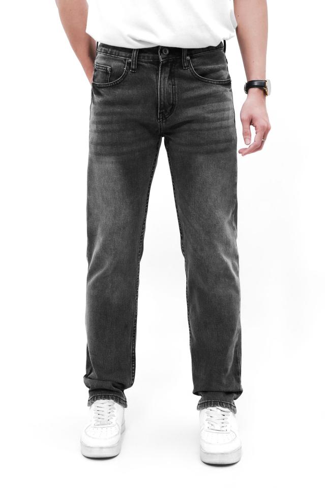 QUẦN JEAN REGULAR FIT XÁM CHUỘT 241221