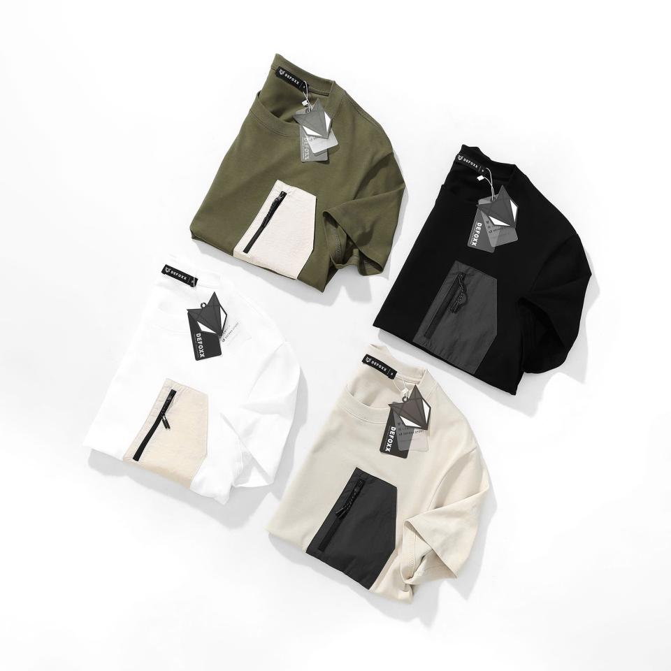 ÁO THUN RELAXED FIT PHỐI TÚI 2C SỢI CHẬP