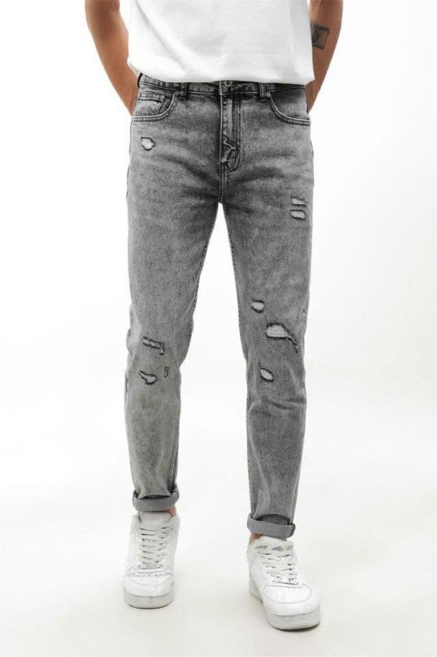 QUẦN JEAN SLIM FIT XÁM NHẠT ZICZAC 240933